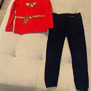 GAP x DC Kids Red and Black Pajama Set
